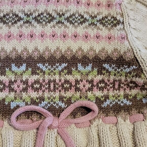 JILLIAN'S CLOSET IVORY FAIR ISLES LONG-SLEEVE SWEATER DRESS, SIZE 6X - Picture 12 of 12